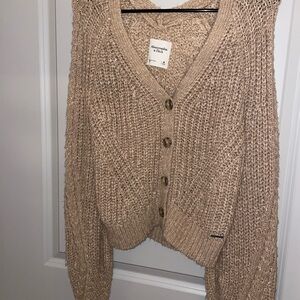 Abercrombie & Fitch Women's Beige Cardigan